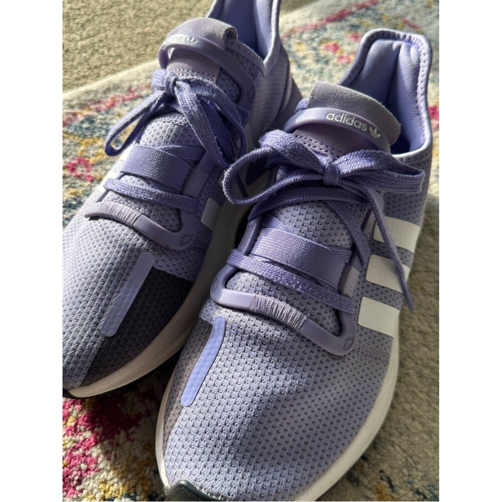 adidas Women's Lavender/White Athletic Running Shoes